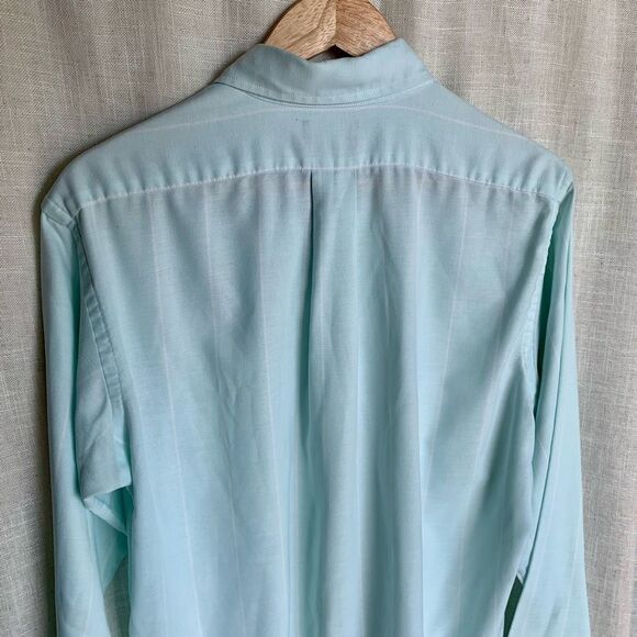 Cambridge Classics by Mervyn’s Mint Green Button-Up Shirt - Made in USA - Size L - Picture 8 of 16